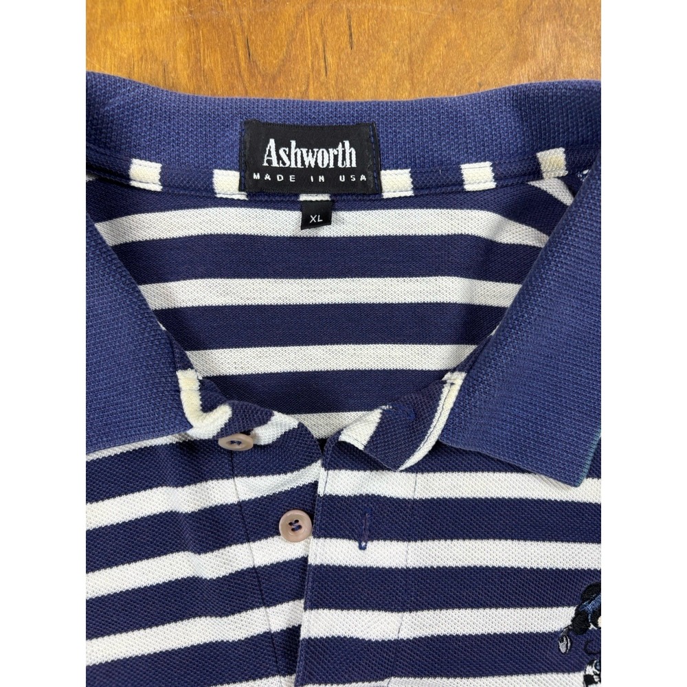 Vintage Disney World Mickey Mouse XL Golf Polo Ashworth USA Made 90s - Picture 3 of 7